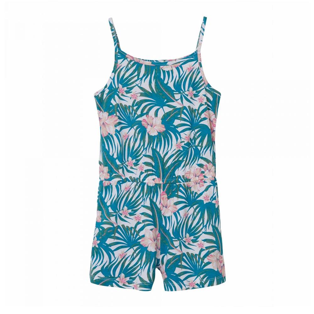 Name it Combi-Short Bleu à Fleurs Fille Name it Frida