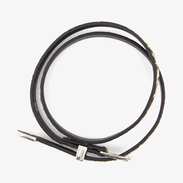 Meisjes western riem met luipaardprint