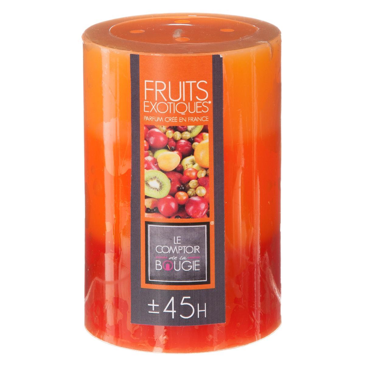 BOUGIE PARFUMEE TRIO FRUIT EXOTIQUE 7X10CM
