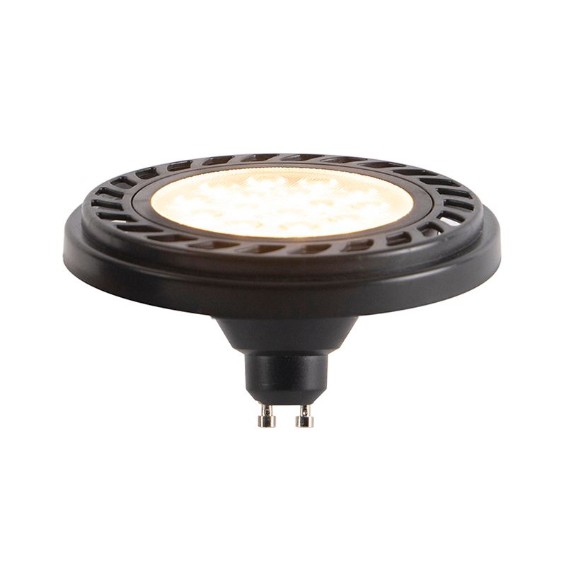 GU10 dimbare LED AR111 zwart 8W 600 lm 2700K