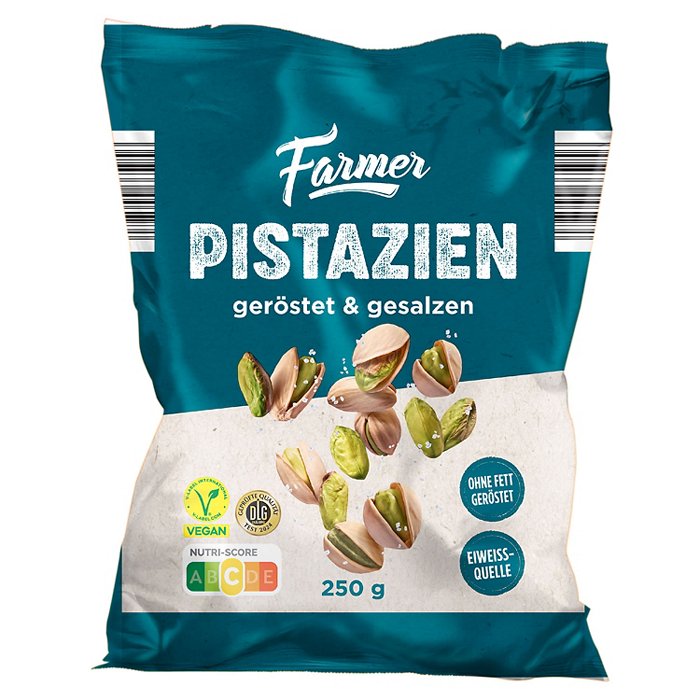 FARMER Pistazien 250 g, geröstet und gesalzen