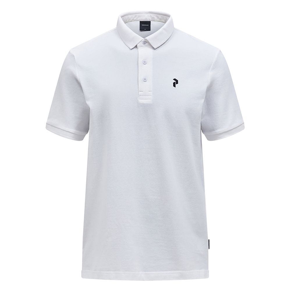 Classic Cotton Pique Herre Hvit