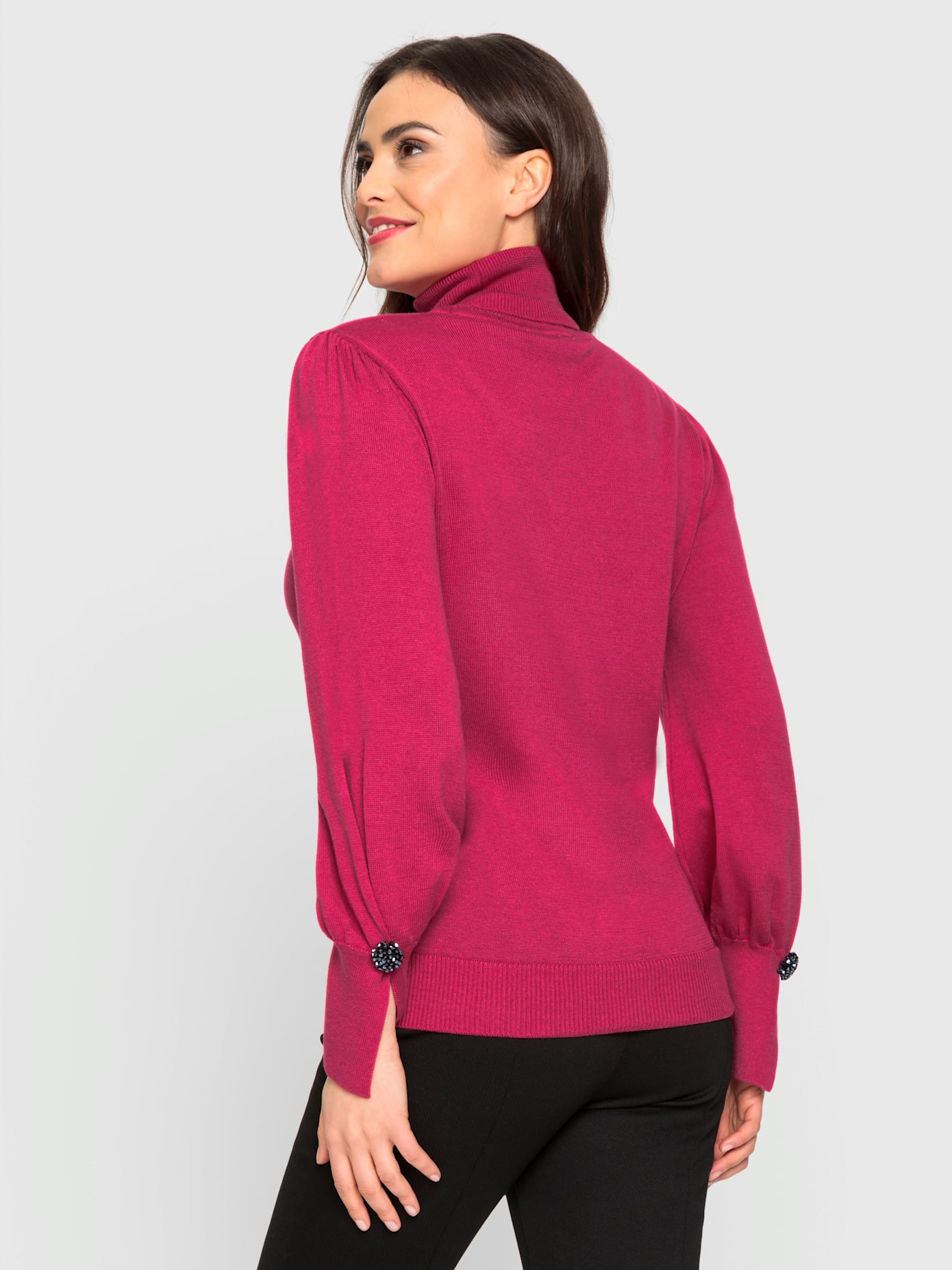 Pull col roulé flatteur