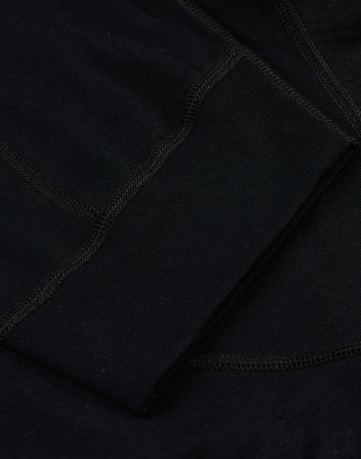 3/4 legging van merinowol voor heren in Zwart