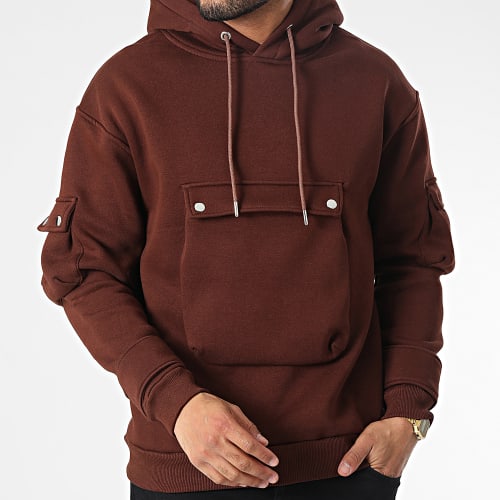 Sweat Capuche OTS-7 Marron