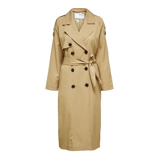 Selected Femme New Bren Trenchcoat, Cornstalk, 42