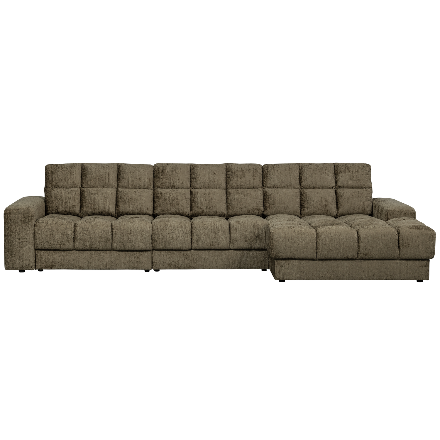 WOOOD Second Date Chaise Longue Rechts - Structure Velvet - Bonsai