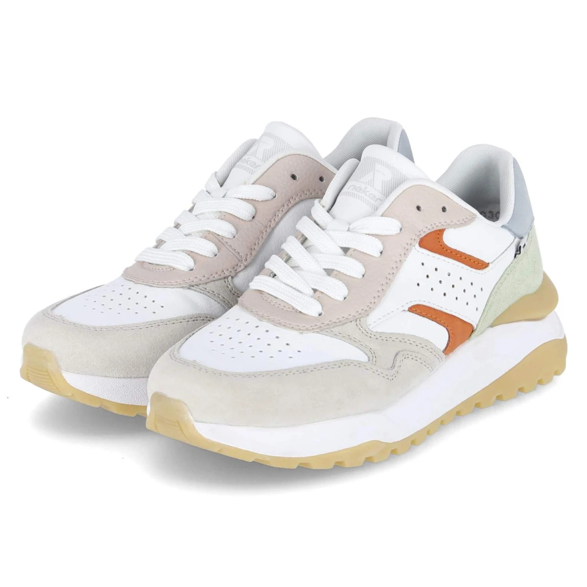 RiekerLow Sneaker - weiss kombi