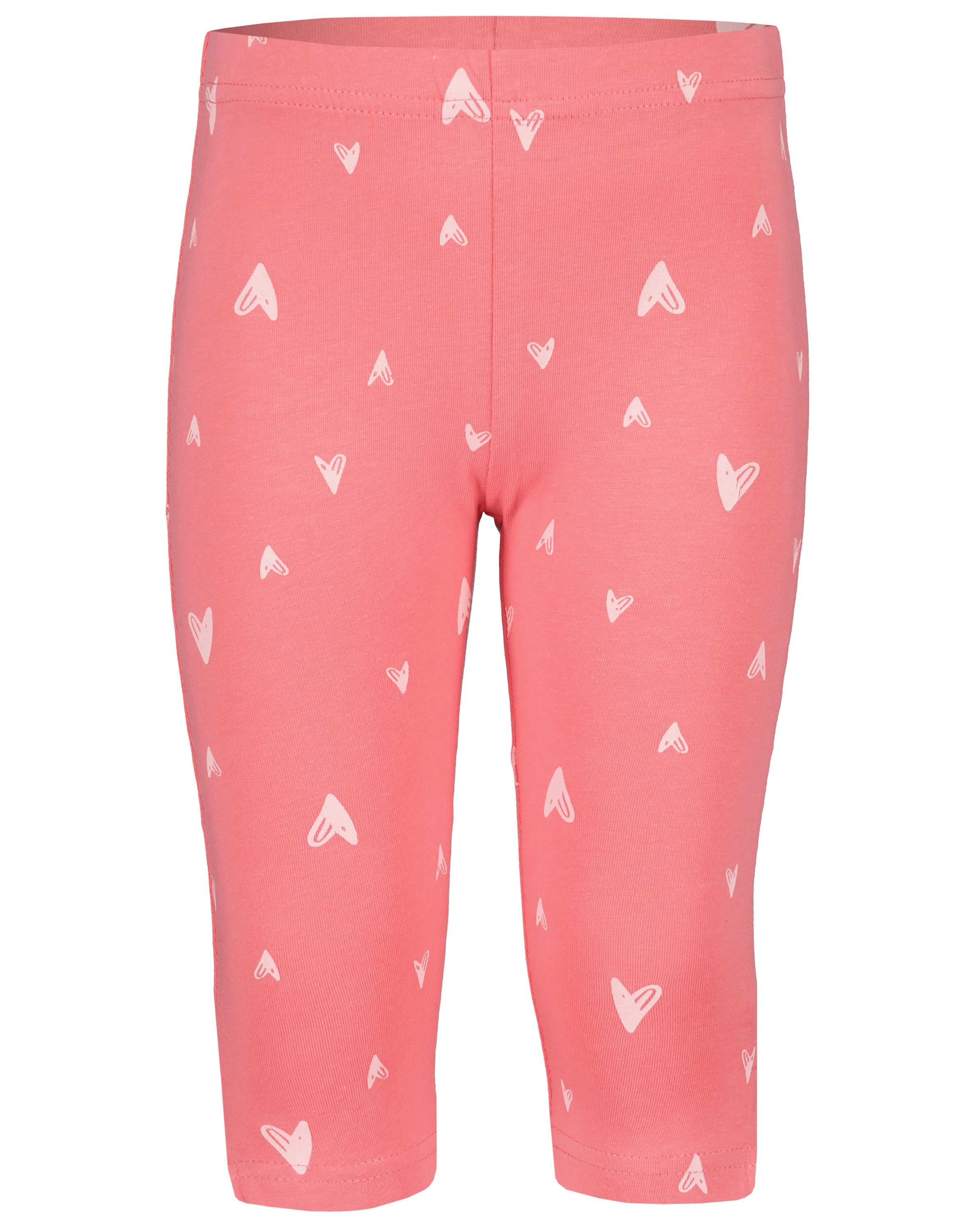 Capri-Leggings HEARTS AOP in lachs