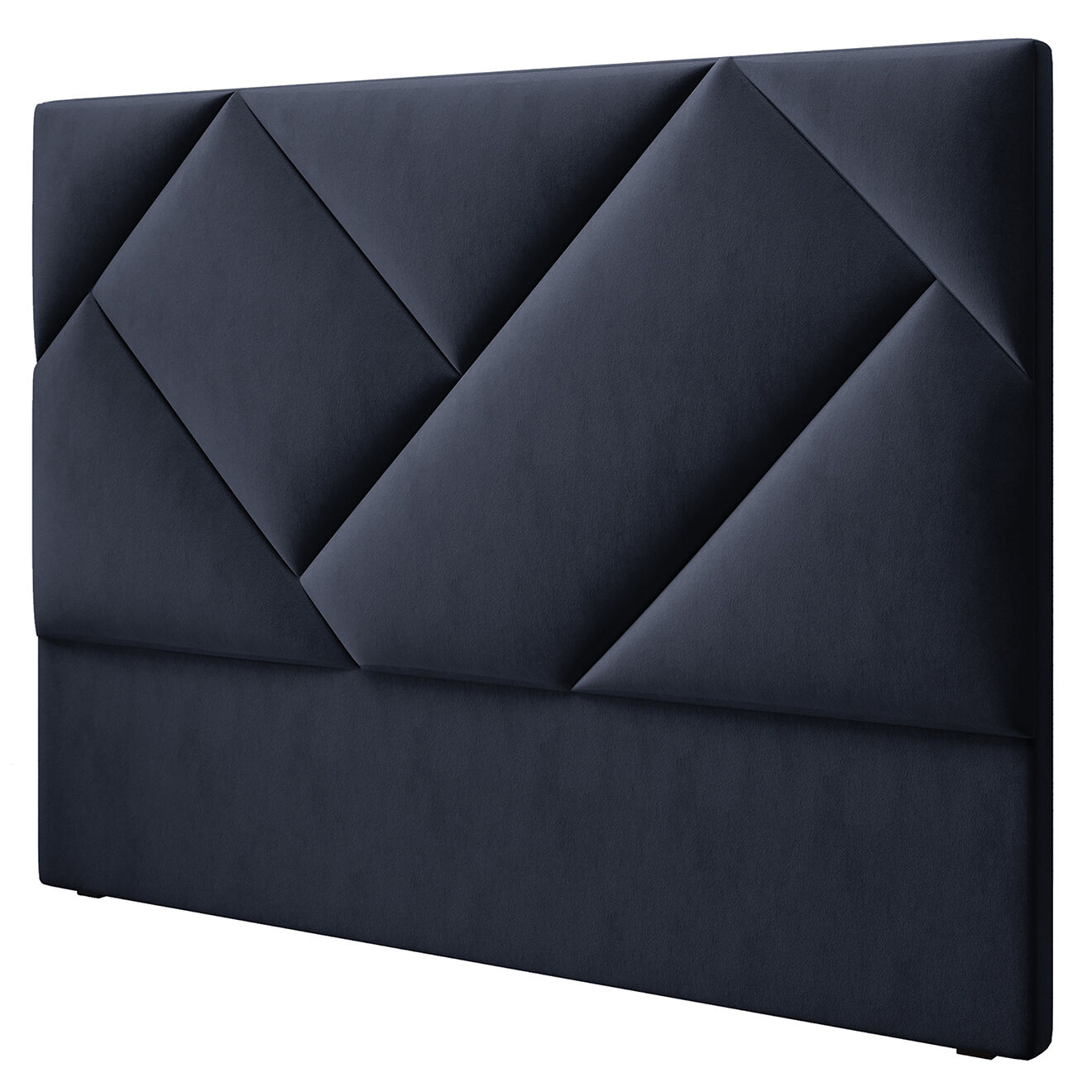 Intérieurs 86 Tête de lit en Velours Haussmann bleu foncé - 160x120 cm