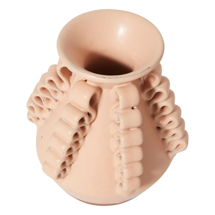 Perla Valtierra Vase mini Lola en argile | Rose pâle