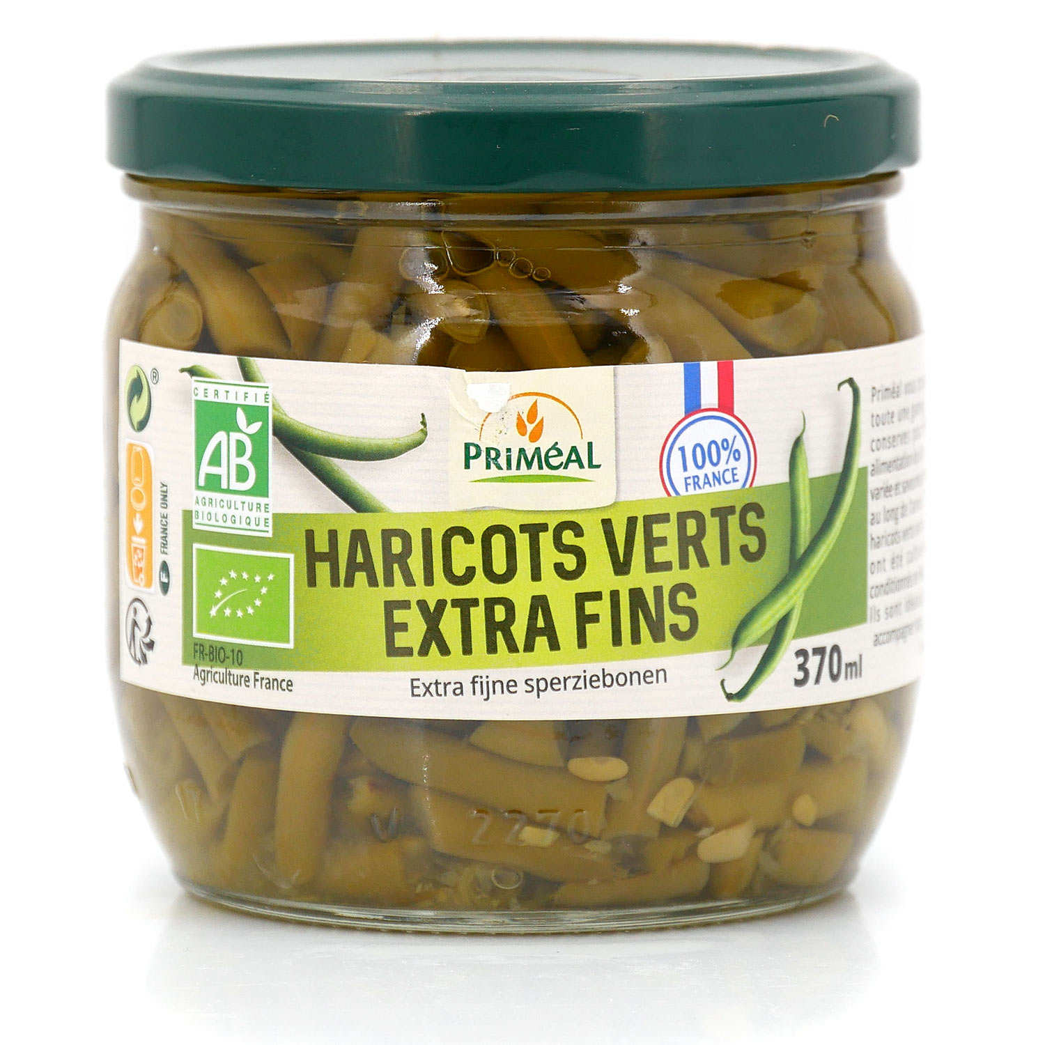 Haricots verts extra fins bio de France