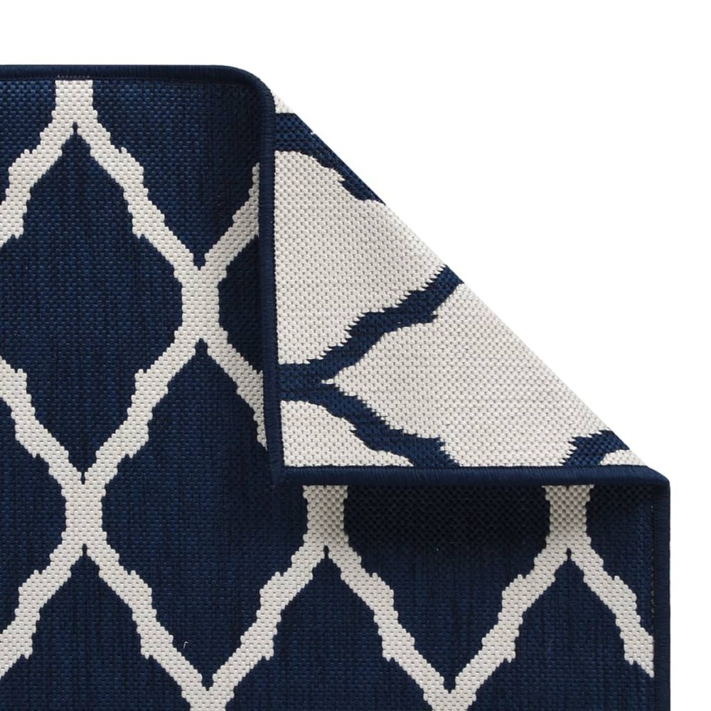 Tapis d'extérieur 80x250 cm design réversible