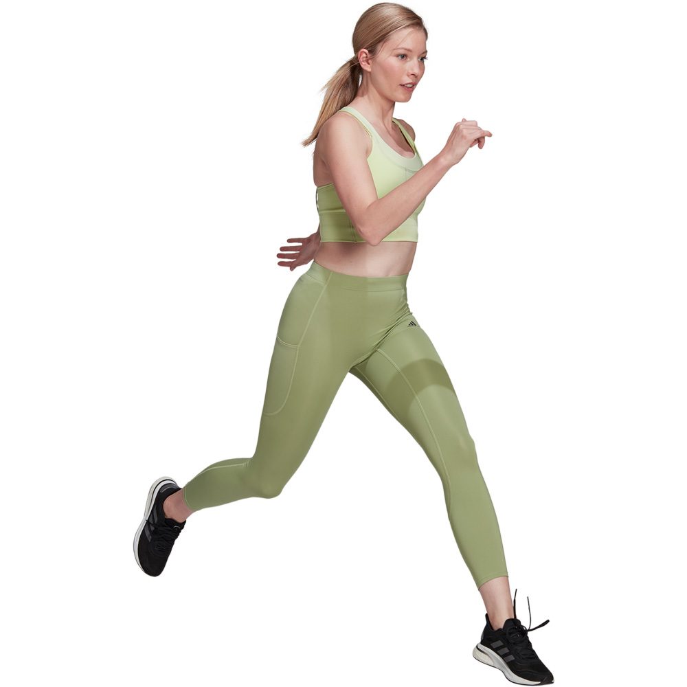 adidas FastImpact Running 7/8-Tights Damen magic lime
