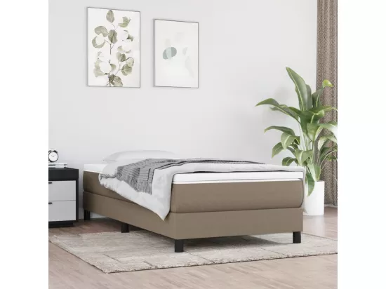 Sommier à lattes de lit Taupe 90x190 cm Tissu