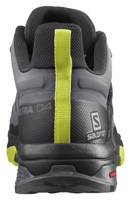 Chaussures de Randonnée Salomon X Ultra 4 GTX Gris Jaune Homme