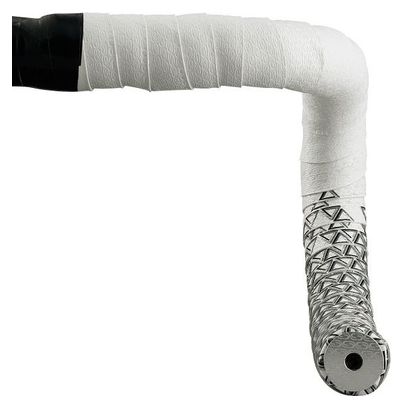 Ruban de Cintre Deda Loop Blanc/Noir avec Bouchons