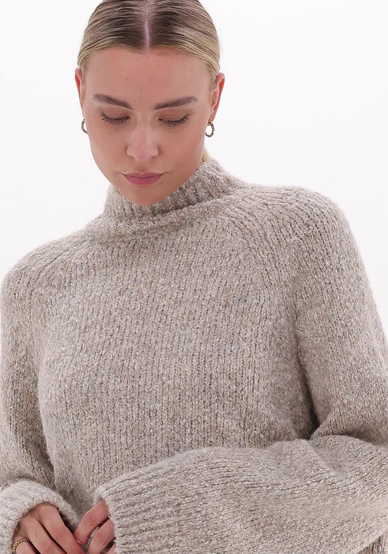 SECOND FEMALE zand second female trui janaja knit t-neck