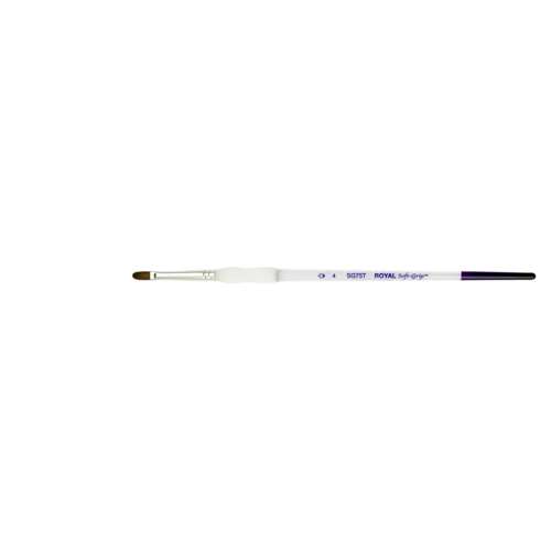 Royal & Langnickel Soft-Grip™ Synthetik-Rotmarderhaarpinsel, SG75T, Katzenzunge