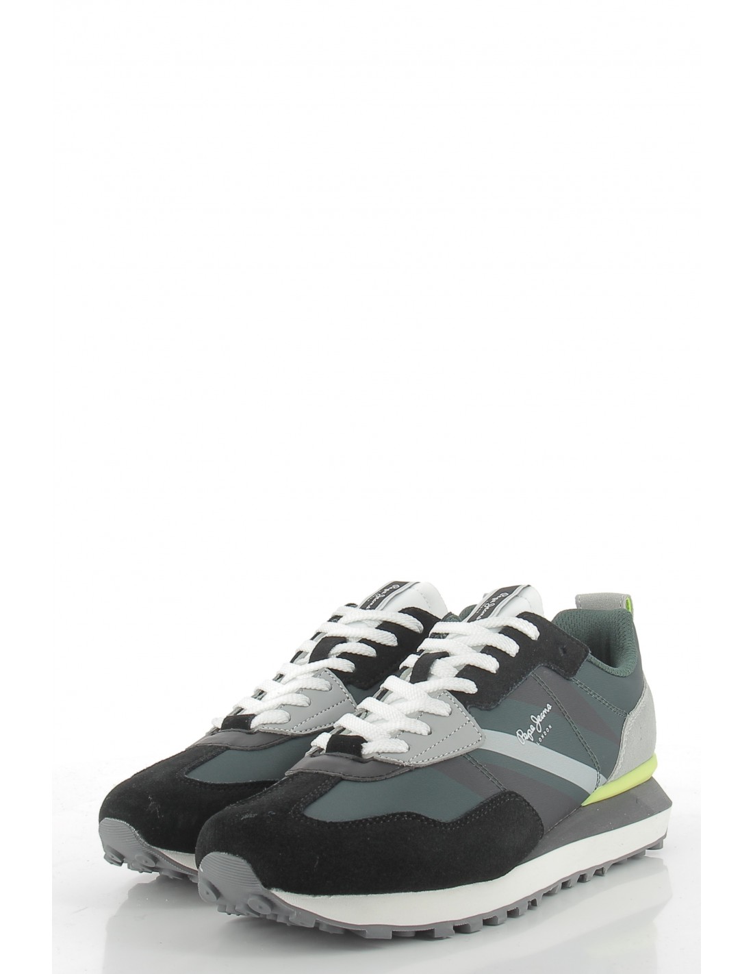 pepe jeans Baskets de ville homme foster kaki/noir/gris