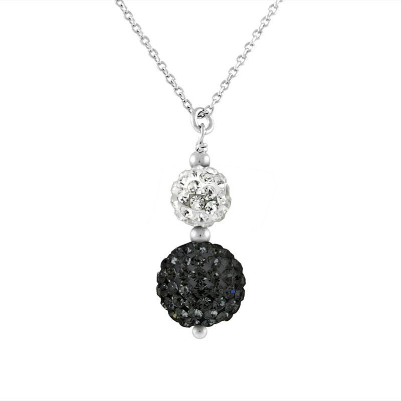Collier DUO - Cristal - Argent 925