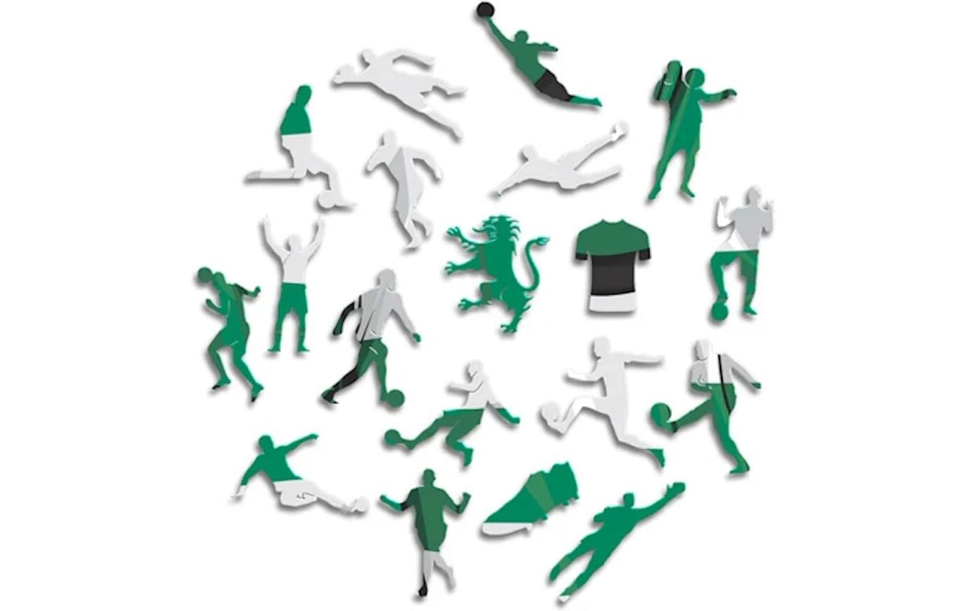 Sporting CP – TrikotOffizielles Holzpuzzle, Grösse M
