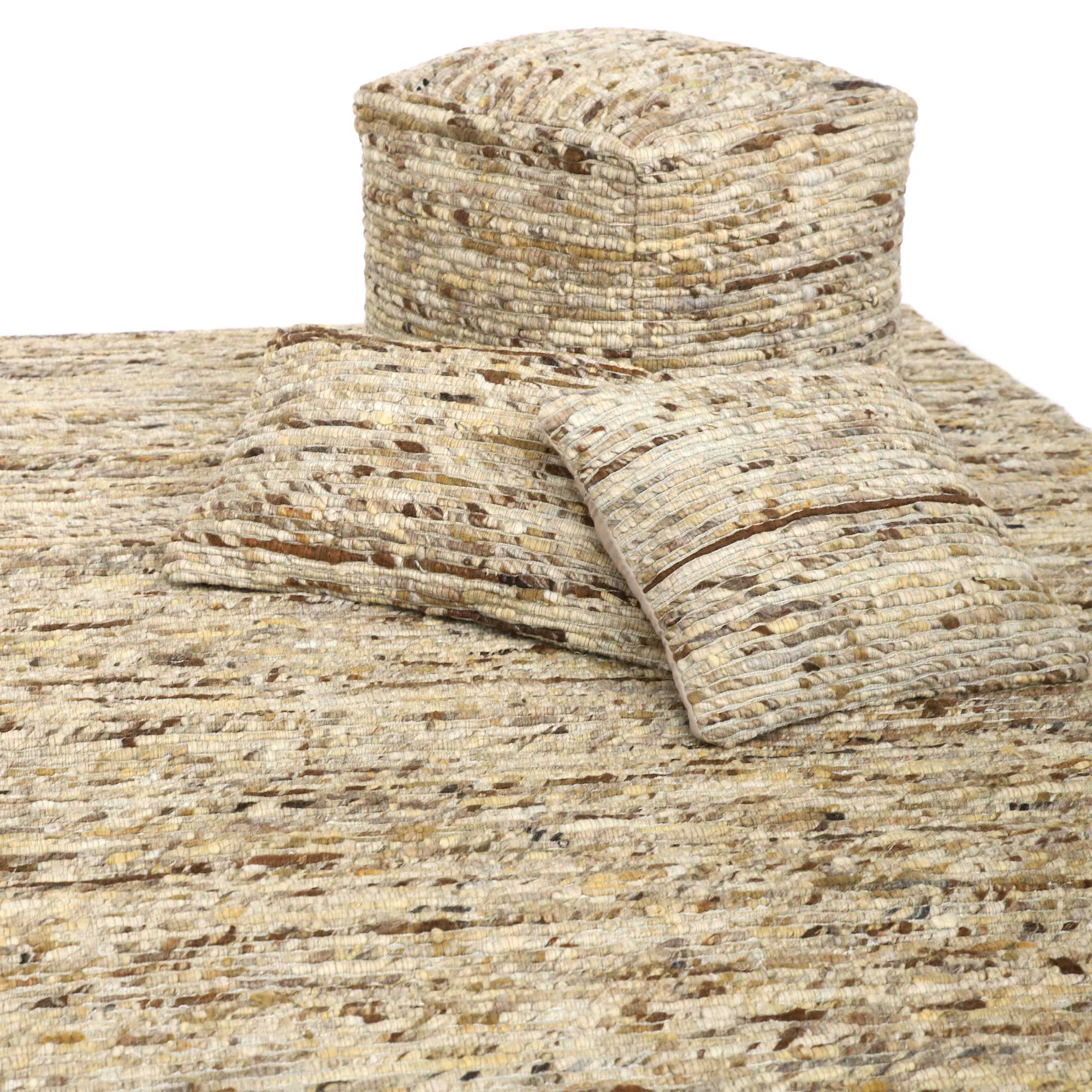 Woll-Teppich 'Egeas', Brauntöne, B 200 cm, L 140 cm von fischer's lagerhaus