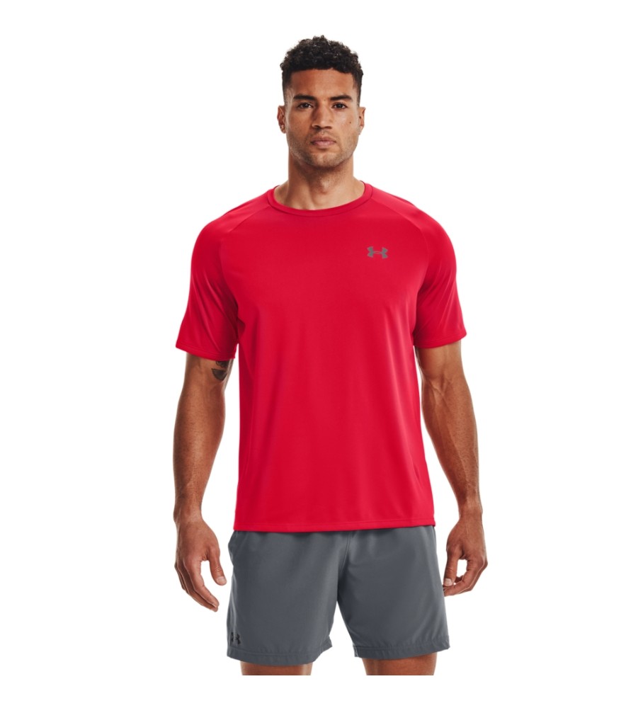 Camiseta de manga curta Under Armour UA Tech 2.0, vermelha