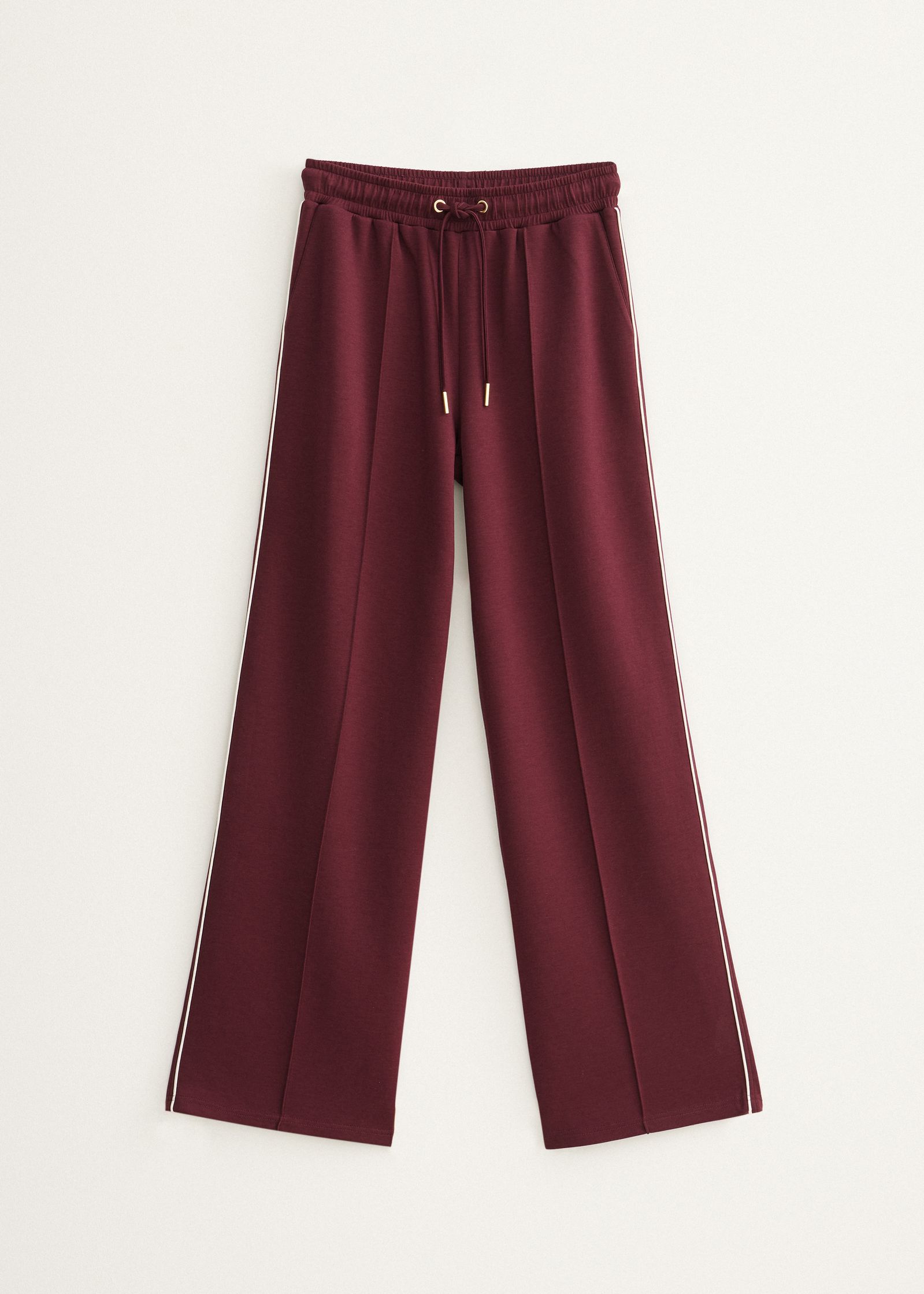 Wijde broek met bies