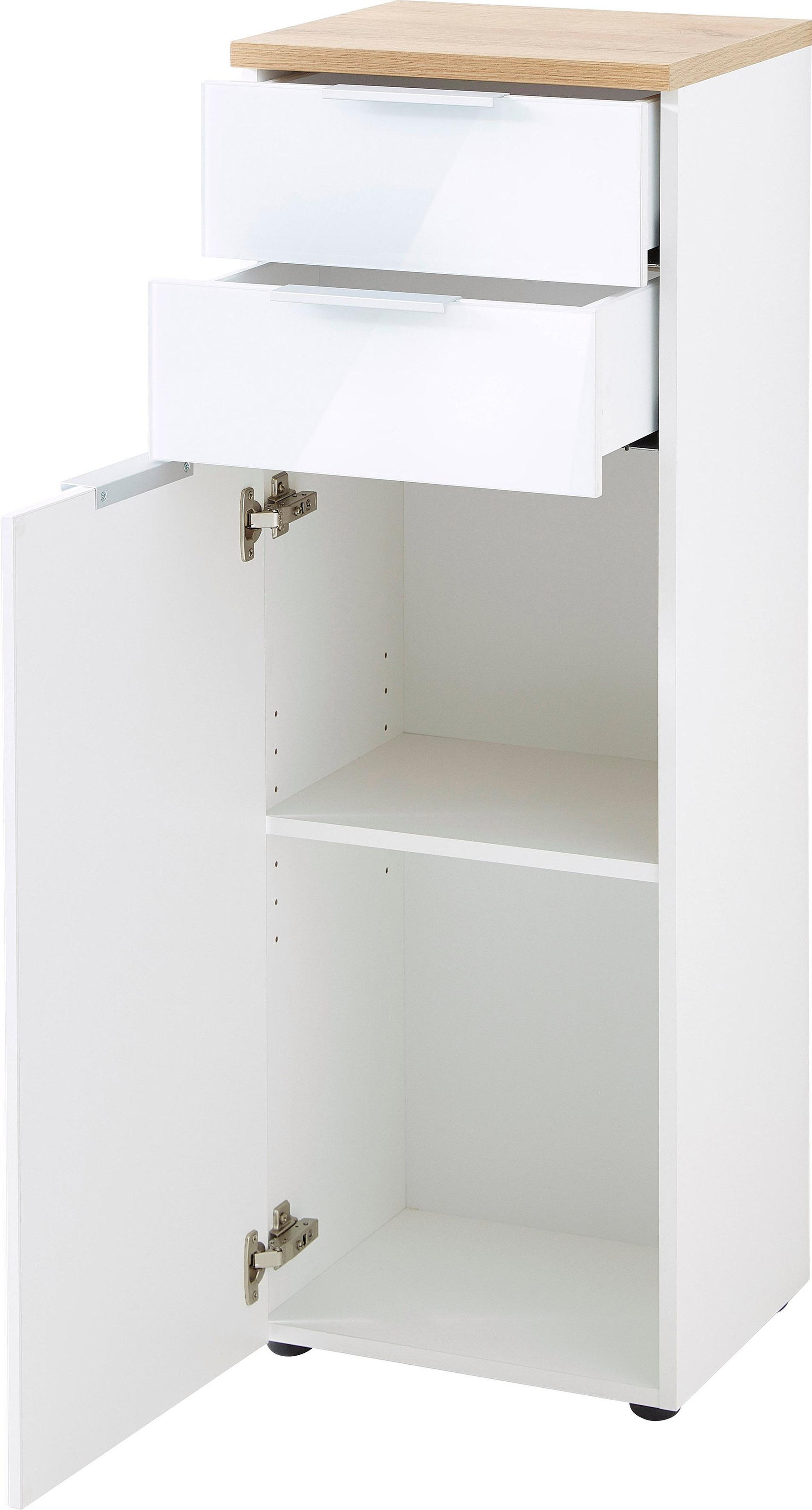 GERMANIA Midischrank »Pescara« Front mit Glasauflage