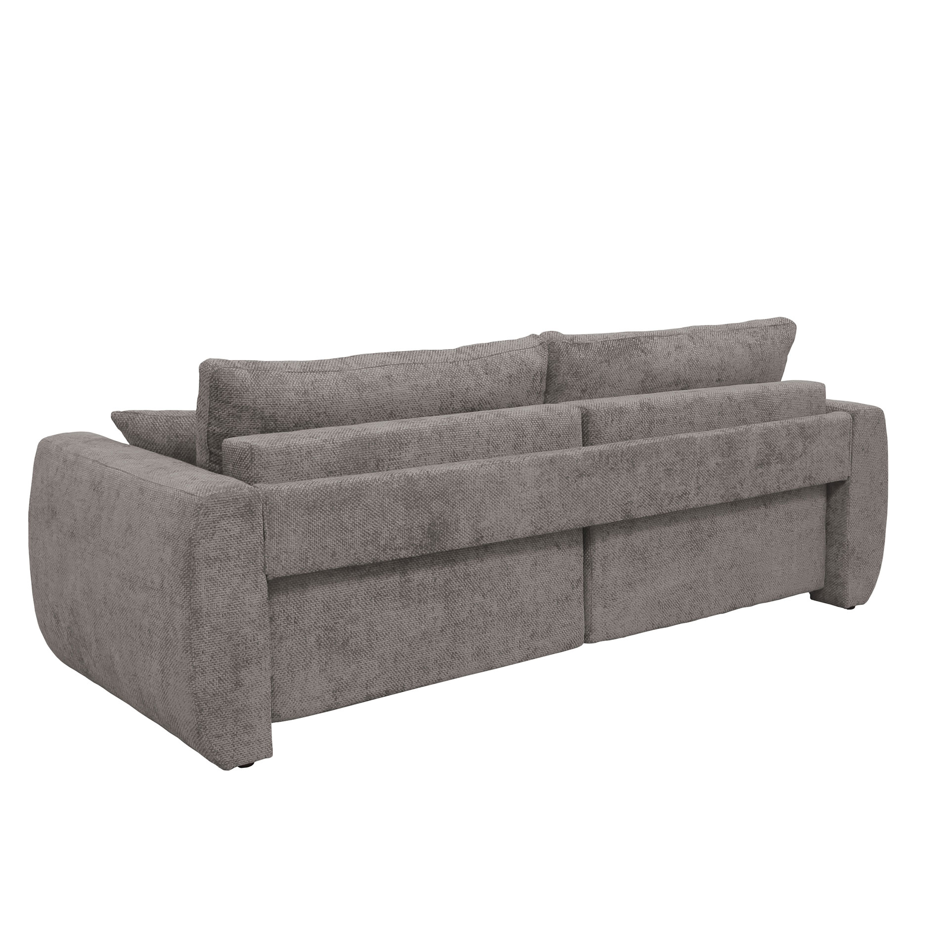 Big Sofa - stone - mit Staukasten und Liegefunktion - 245 cm
