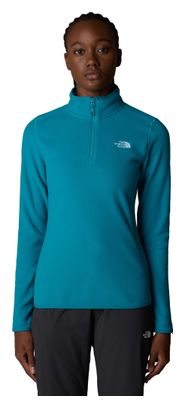 Polaire Femme The North Face 100 Glacier 1/4 Zip Turquoise