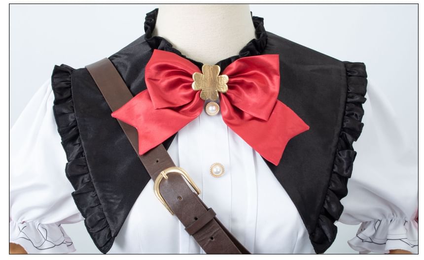 Bloomsoon - Genshin Impact Klee Cosplaykostuum / Pruik / Mary Jane Schoenen / Set