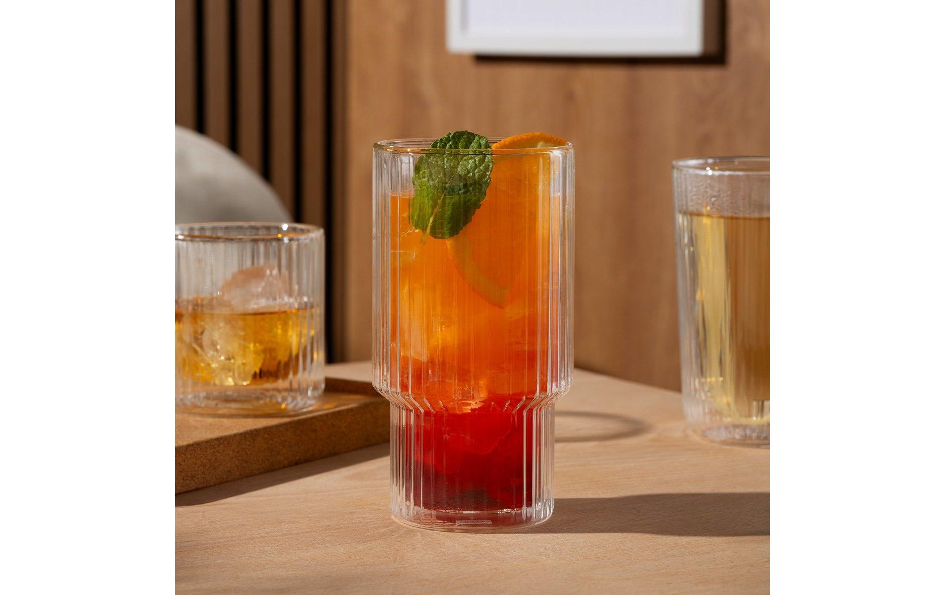 Trinkglas Navalia 2er Set Transparent, 0.5 lDoppelwandgläser
