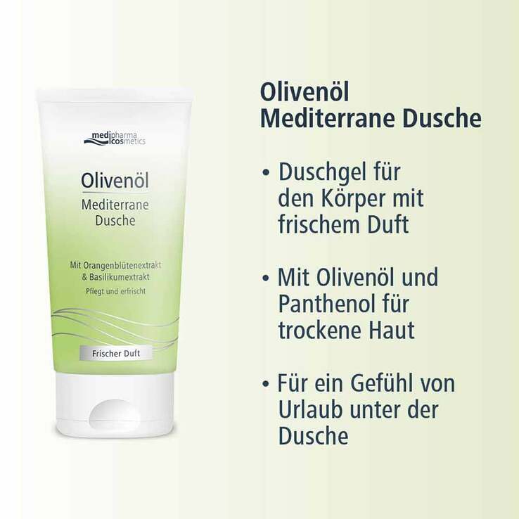 Olivenöl Mediterrane Dusche, 150 ml