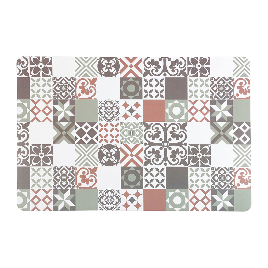 Set de table plastique grands carreaux 45X30cm
