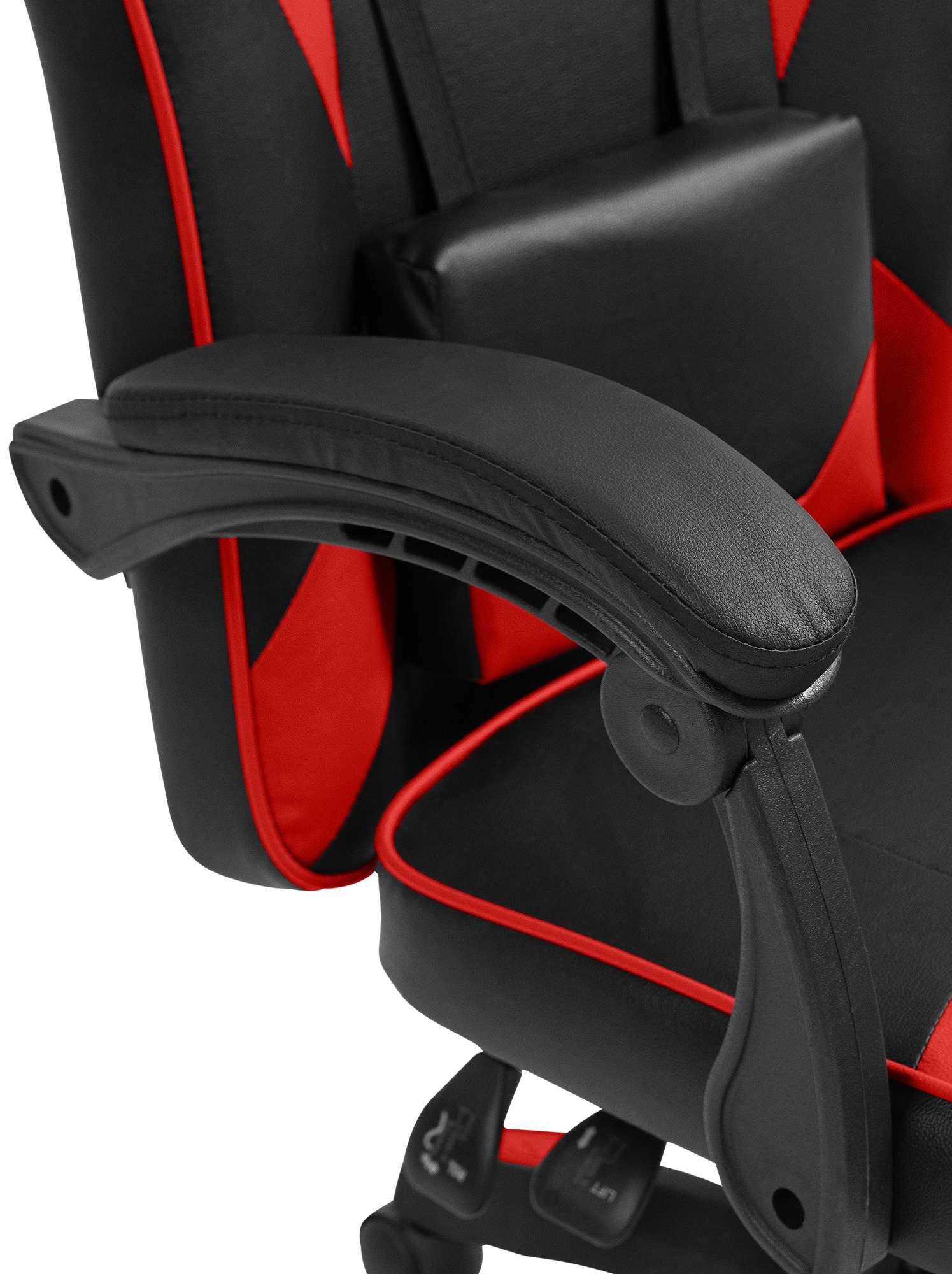 CLP Bürostuhl Orkney I Ergonomischer Gamingstuhl mit Kunstlederbezug I Schreibtischstuhl mit verstellbarer Rückenlehne und Kopfstütze