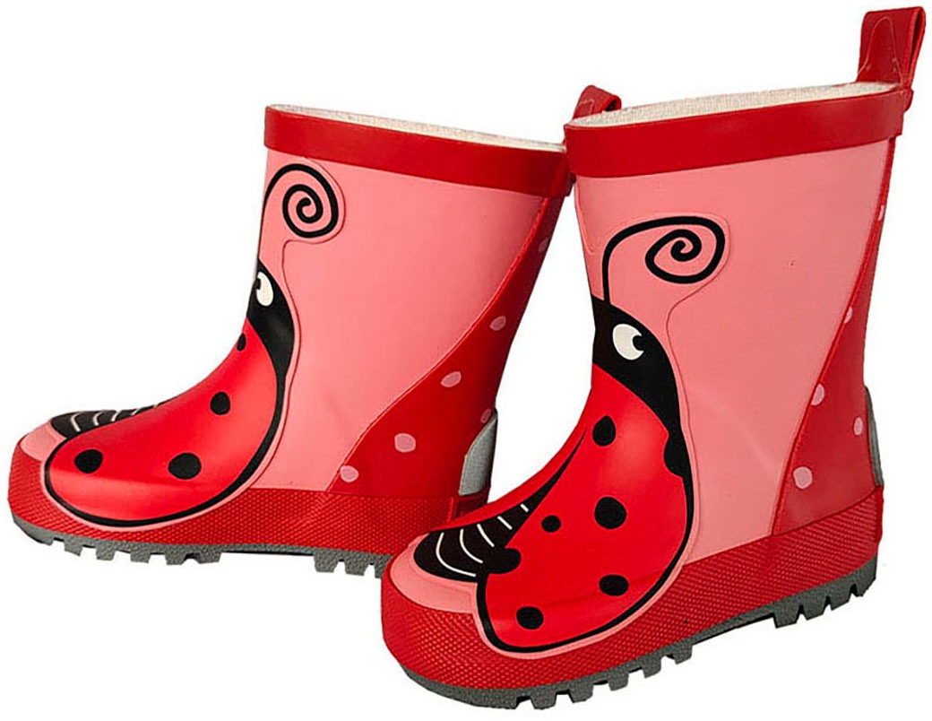 MAXIMO Gummistiefel  mit niedlichem Marienkäfer-Patch