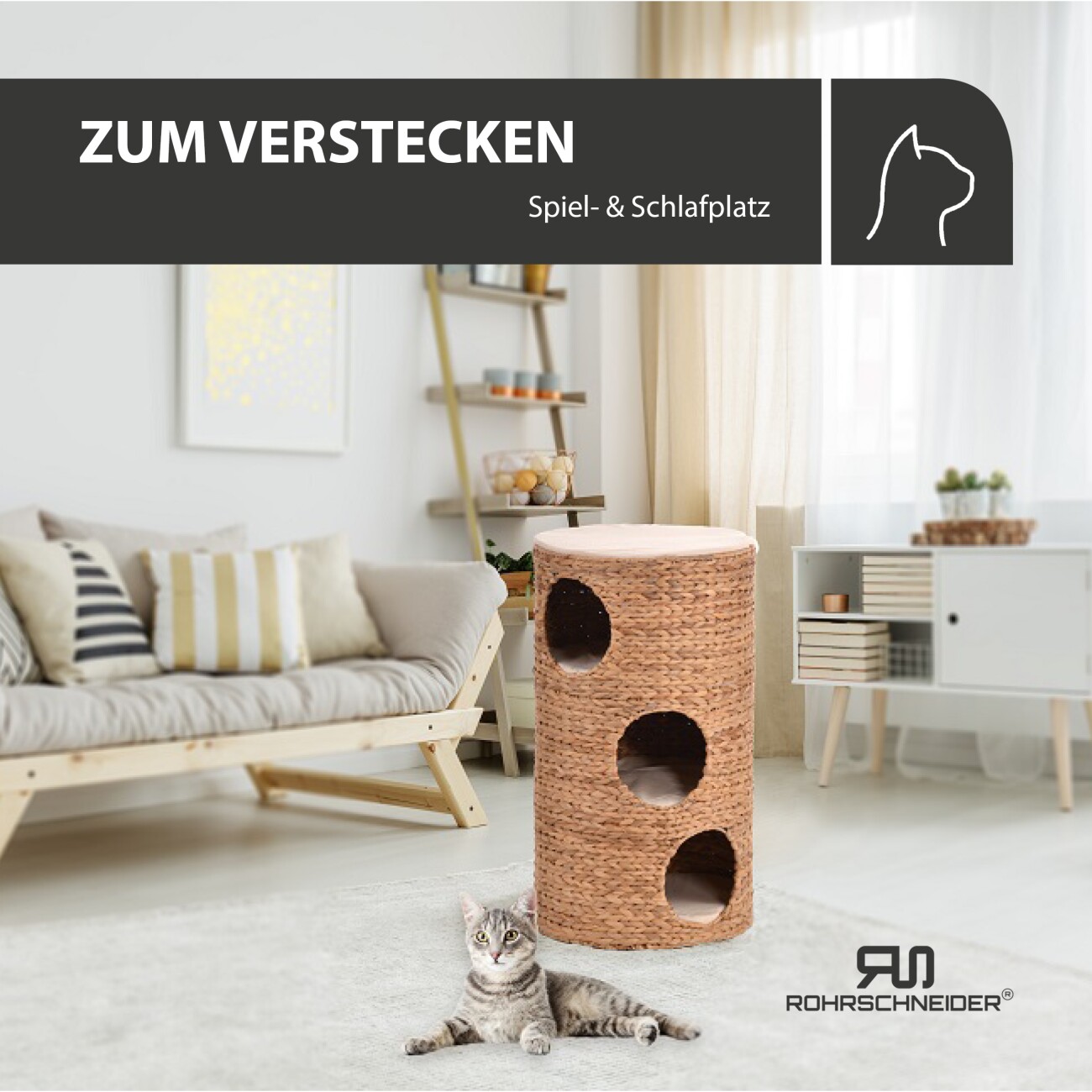 Rohrschneider ® Katzentonne Wasserhyazinthe 