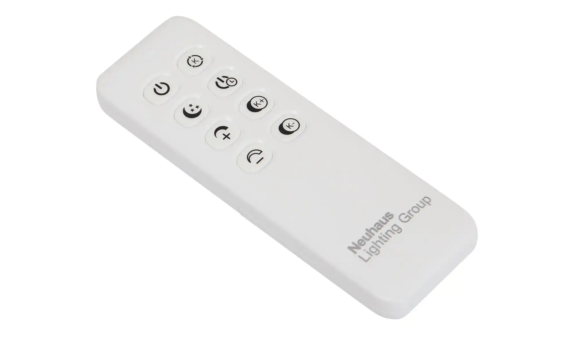 Fischer-Honsel LED-Deckenleuchte, Nickel matt mit Fernbedienung