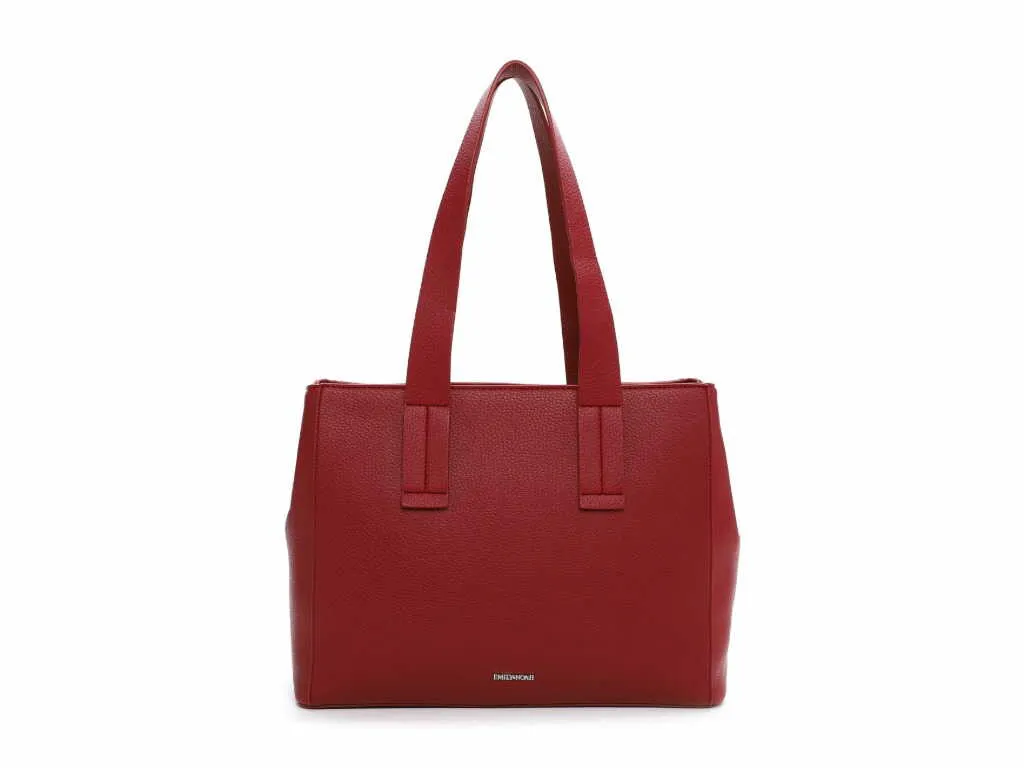 EMILY & NOAH Shopper Bordeau Lederimitat