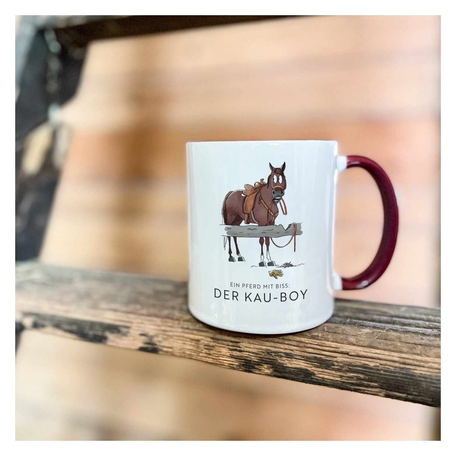 mrs. RIDE Keramiktasse  - bordeaux - Kau-Boy