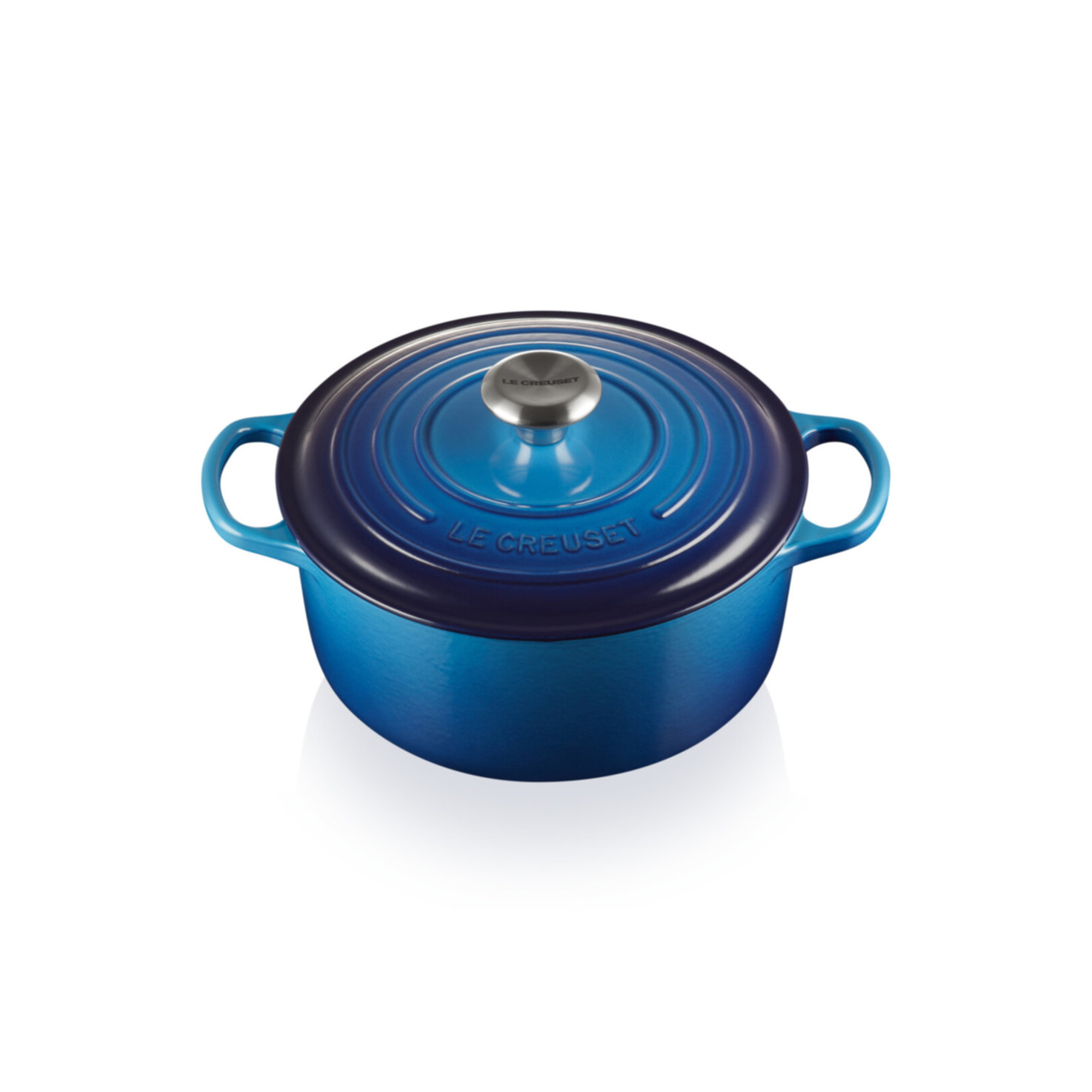 Le Creuset Bräter Rund Signature blau 4.2L 24cm