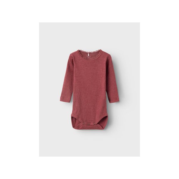 Name It Romper Kab Lace Apple Butter