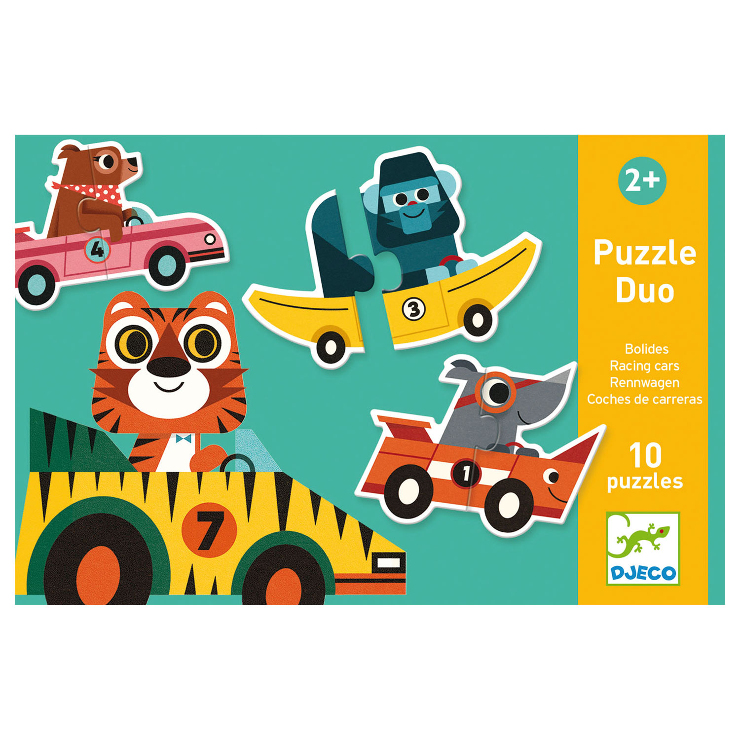 Djeco Duo Voertuigen 10in1 Puzzel