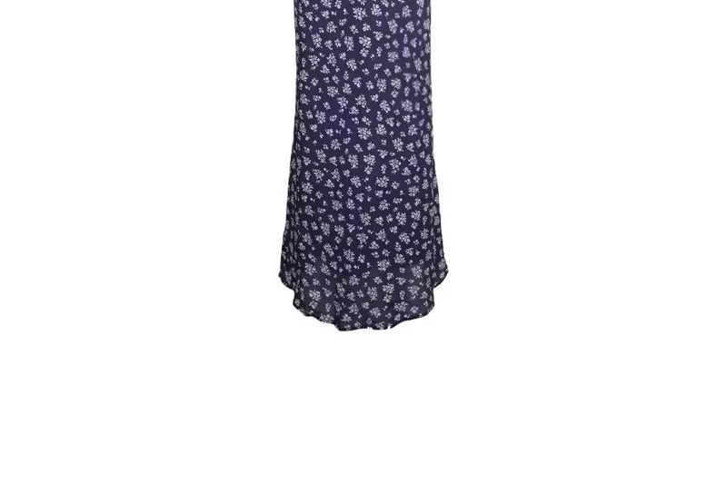 closetaine - Halter V-hals maxi-jurk met bloemenprint