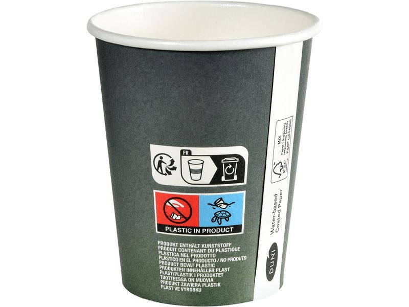 BioPak Einwegbecher Urban 240 ml, 40 Stück Becher aus nachwachsendem Material