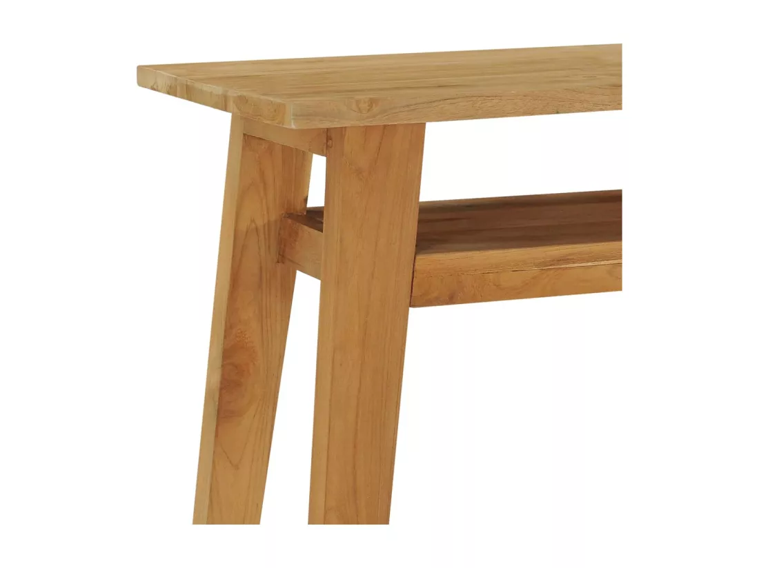 Table console 120x35x75 cm Bois de teck massif