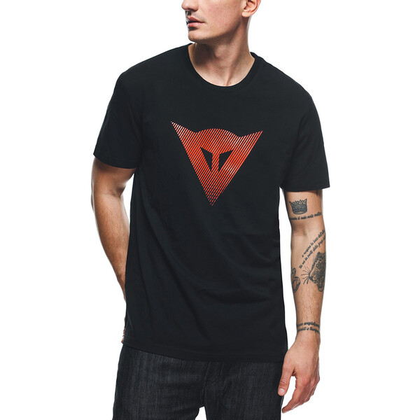 Dainese - T-shirt Logo Noir / Rouge