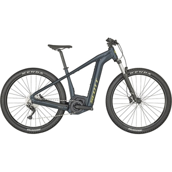 Scott Aspect eRide 930 E-Bike Grey Petrol Blue / Silver Yellow